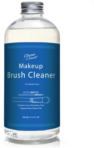 17.6 FL OZ Makeup Brush Cleaner Set For Brushes, Beauty Blender, Sponge and Puff,Deep Cleaning Washing Cleanser Shampoo