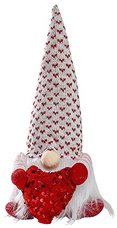 Gesichtslose Dekorationspuppe Puppendekoration Valentinstag Valentinstag Plaid Liebespuppe Puppe Gesichtslose Puppe Tagespuppe Liebesplaid Dekoration & Pferde Spind Zubehör (a, One Size)