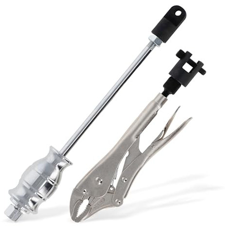 ABN Locking Pliers Slide Hammer Puller, 2.5lb - Swivel Grip Attachment for Nail, Bolt, Pin, Seal, CV Axle Removal Tool