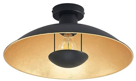 Lindby Deckenlampe Narisara (Modern) in Schwarz aus Metall (1 flammig, E27) - Deckenleuchte Lampe Wohnzimmerleuchte