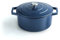 Qulinart by Brandt - Olla de hierro fundido de acero redonda individual 28 cm, capacidad de 6,8 L, tapa de hierro fundido con botón de acero inoxidable, apta para inducción, apta para horno, color