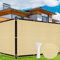 Duerer Rete Ombreggiante 1.5m x 10m Telo Ombreggiante Frangivista per Recinzione Giardino 140g/m² Alta densità Tessuto con Fascette per All'aperto Ringhiera Terrazzo Balcone (Sabbia)