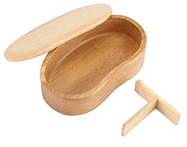 Erhaltung fh Bento-Boxen Traditionelle natürliche Holz-Bento-Lunchbox im japanischen Stil for Lebensmittel, Obst, Sushi, Sandwich-Behälter for Aufbewahren von Mittagessen, Snacks, Obst, Sushi for Schu