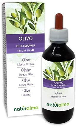 Olivo o Ulivo (Olea europaea) foglie Tintura Madre analcoolica Naturalma - Estratto liquido gocce 200 ml - Integratore alimentare - Vegano