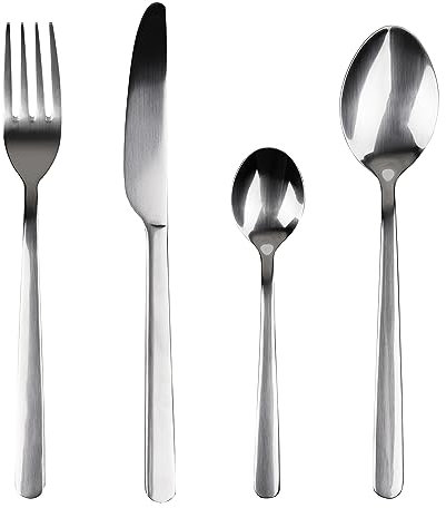 San Ignacio Set 24pc cuberteria acero inox reciclado brillo earth