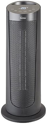 Bimar HP130 Termoventilatore a Colonna Wi-Fi e Bluetooth, Controllo Vocale Compatibile con Alexa e Google Assistant. Stufetta Elettrica a Basso Consumo, 2 Potenze di Riscaldamento, Timer, Telecomando