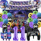 Gaming Party Geburtstag Deko Jungen 11 Jahre, Video Spiel Gamer Geburtstagsdeko, luftballon 11 Geburtstag Junge, Videospiel Happy Birthday Girlande, Game Geburtstagsbanner Folienballon und Hintergrund