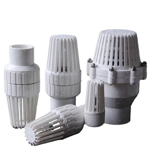 MEXEWORD Clapet Anti-Retour UPVC Blanc 20~63 mm, vanne inférieure, raccord de Tuyau d'arrosage de Jardin, Adaptateur de Tube d'aquarium(Inner Dia 63mm)