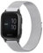 Mugust Armband für Garmin Venu/Venu 2 Plus/Venu Sq/Venu Sq 2 Music Armband für Damen Herren, Edelstahl Mesh Metall Ersatzarmband für Garmin Venu Sq 2 (Silber)
