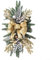 Besttoolifes Guirnalda de luces LED para decoración de escaleras, decoración de Navidad, para interiores y exteriores, decoración navideña para ventanas, puertas, escaleras, chimenea, porche (dorado)
