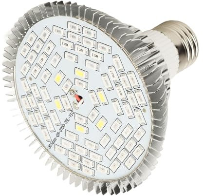 Greensen Ampoule LED pour Lampe de Plante, 50 W à Spectre Complet E27, Lampe de Culture pour Plantes D'intérieur, 78 LED pour la Culture de Plantes Hydroponiques, Serre Verte