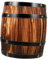 OSOLADY Holzfass Klein Eichenfass-dekoration Rustikaler Pflanzenbehälter Gestell Zubehör Handhaben Bar Weinfass Dekoration Weinfass Holz Handarbeit Alternde Fässer Weinfass-ornament Hölzern Dark Brown