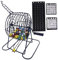 ISOYTERO Bingo Set Deluxe Fun Bingo Game Set enthält 150 farbenfrohe Chips, 18 Karten, 75 Bälle, 8 handgekurbte Käfig- und Brett-Sets für Erwachsene große Gruppe, Party, Bar