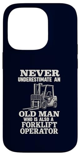 Gabelstaplerbetreiber Old Man Warehouse Skilled Labor Pride Hülle für iPhone 14 Pro