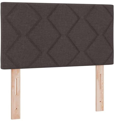 vidaXL Fabric Headboard Other with Headboard Dark brown 80 cm Fabric, Adjustable, Stylish Space-Saving Design for Contemporary Bedroom Furniture