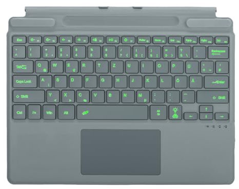 Seagtigau QWERTZ-Tastatur für Microsoft Surface Pro 13 Zoll, Kompatibel mit Surface Pro 13 Copilot+ PC(11th Edition) / Pro 11 / Pro 10 / Pro 9 / Pro 8 / Pro X, Bluetooth Type Cover, Trackpad, Backlit