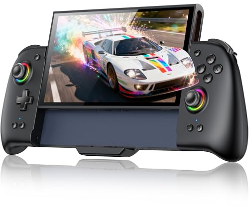Upgraded Wireless Game Controller for Switch 2 Programmable Gamepad Bluetooth Controller with RGB Hall Effect Joysticks/4 Card Slots/Gyro Axis/Turbo/Dual Vibration/Screenshot Switch 2 Controller