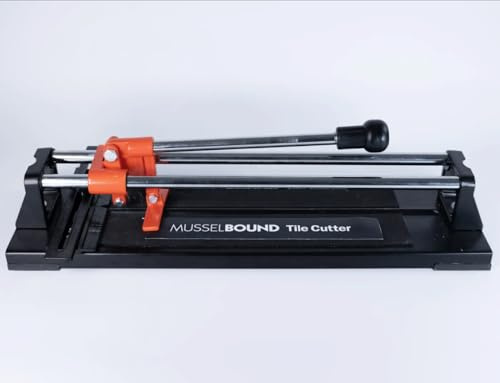 MusselBound® 14-inch Manual Wall Tile Cutter - Simple Score and Snap Tool for Wall Tile. Perfect for DIY Backsplashes - No Dust, No Mess
