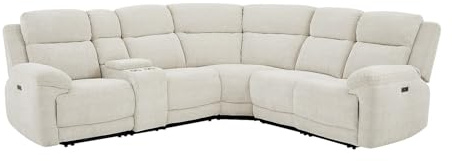 Vente-unique - Relaxsofa 6 Keluno - Polyester - beige