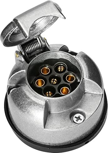 SmartSpec 7 Pin Metal Trailer Socket Connector Caravan Towbar Towing Light