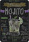 Schatzmix Blechschild Cocktail Rezept Mojito schwarzes Metallschild Wanddeko 20x30 tin Sign