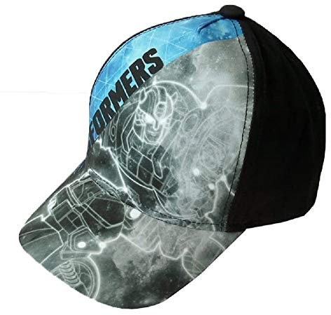 Transformers Autobot Kappe, Kappy, Basecape für Kinder, Jungen, aus 100% Baumwolle (Schwarz, 54)
