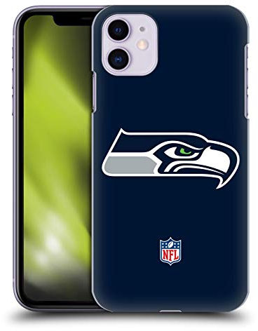Head Case Designs Offizielle NFL Einfarbig Seattle Seahawks Logo Harte Rueckseiten Handyhülle Hülle Huelle kompatibel mit Apple iPhone 11