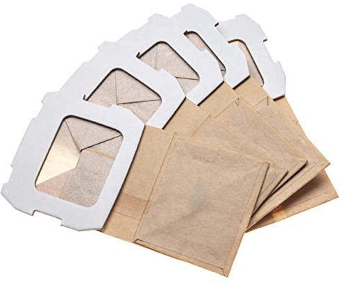 vhbw 5X Turbofilter kompatibel mit Maktec MT924 Schwingschleifer, Exzenterschleifer - Papier-Staubbeutel Set, braun