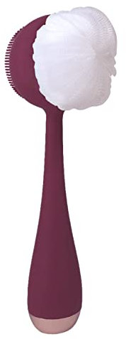 PMD Clean Body - Smart Body Reinigungsgerät mit Silikonbürste & drei austauschbaren Aufsätzen - Wasserdicht - SonicGlow Vibration - Cleanse, Peeling & Massage Körper - Berry