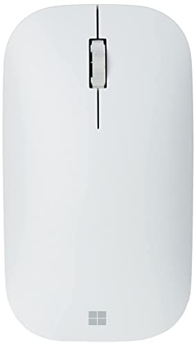Microsoft â€“ Modern Mobile Mouse â€“ Souris Bluetooth pour PC, Ordinateurs Portables, Tablettes Compatible Windows, MacOS, Chrome OS - Glacier