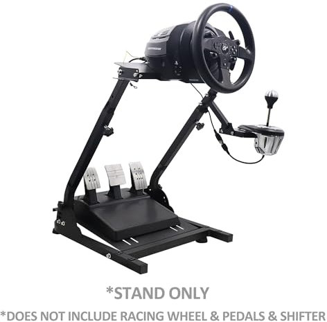 Racing Wheel Stand, Height Adjustable & Foldable Steering Wheel Stand Compatible with Logitech G25,G27,G29,G920 Gaming Cockpit