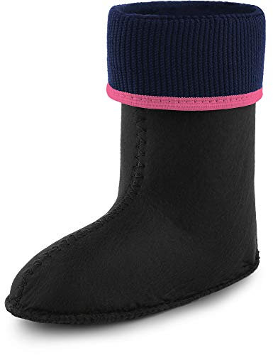 Ladeheid Kinder Mädchen Jungen Wärmende Stiefelsocken für Gummistiefel Innenschuh KL058 (Rosa, 22 EU)