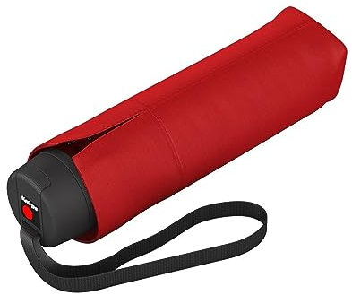 Knirps I.010 Small Manual Regenschirm mit Schirmtasche - Kleiner Handöffner für Unterwegs, Windstabil & Leicht - Mini Taschenschirm