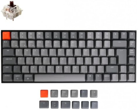 UK Keychron K2v2 Bluetooth Backlit Hot-Swap Tactile Switches Mac/PC Keyboard