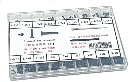 LIANGMEI Qingqing Store 18 Typen Mini-Schraube DIY. KIT-Laptop-Computer montieren Reparaturschraube Befestigungssatz