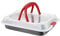 AMBITION Backblech 3in1 mit Transporthaube Kuchen Transportbox Backform zum Backen Transport Aufbewahren 36 x 23 x 9,5 cm