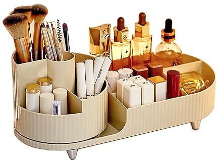 Makeup organizers Schmink organizer, Kosmetik organizer,360°Drehbarer 2 in 1 lippenstift skincare organizer,Make up organizer, Schminktisch organizer,Badezimmer organizer, bad aufbewahrung