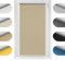 Birrke Thermorollo ohne Bohren/mit Bohren 2in1 140x230 cm - Verdunklungsrollo für Hitzeschutz und Sonnenschutz - Fenster Verdunkelungsrollo - Einfache Montage Beige