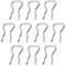 SG Store 10 Stück Common Rail Injektor Rückkehr Leck Off Rohr Clips F00VC22003 F00RJ00322 Ersatz Kraftstoff Injektor Stahl Metall Halte Clips