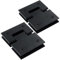 WANLIAN Shower Glass Door Hinges,Doors Hinge Black,180° Frameless Glass Door Hinge,Stainless Steel Shower Door Parts, for 8-12 mm Thickness Toughened Glas Glass to Glass Door Install (2 PCS)