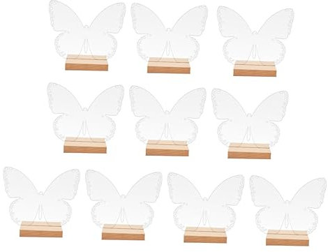 STOBOK Ensemble De Panneaux De Mariage En Acrylique Décoration De Table Panneau Réservé Décoration D'événement À Domicile