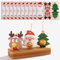 30 Stück Weihnachten Stanzschablonen Anhänger, Stanzschablonen Weihnachten für Weihnachtsmann, Weihnachtsbaum, Rentier Schokolade Prägeschablonen, Pralinen-Schneideschablone für DIY Geschenkbox