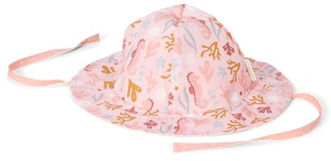 Little Dutch Sonnenhut Kindersonnenhut wendbar Mädchen - Ocean Dreams rosa/Starfish Pink (Gr. 86/92-98/104)