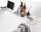 Badewannenablage Acrylglas, Badezimmer Aufbewahrungsbox Badewannentisch Badezimmer Organizer Ablage Tablett Deko Bad, Für Ipad Und Bücher Badewannentablett(Size:70CM,Color:Transparent)
