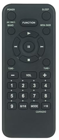 RMT-CS350A Replaced Remote Control fit for Sony CD Radio Cassette-Corder Boombox Speaker System RMT-CS350 RMT-CF350A CFD-S350 CFD-S350L