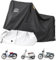 KEMIMOTO Motorrad Abdeckplane, 420D Oxfordstoff Motorradabdeckung Outdoor, Motorrad Plane Wasserdicht Winddicht Staubdicht UV-Schutz, Vespa Abdeckplane, Motorradplane Schwarz Silber 215x110x130cm