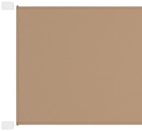 Senkrechtmarkise, Sonnenschutz Vertikalmarkise Seitenmarkise Markise Geeignet für Balkon Terrasse Garten Innenhof Taupe 140x420 cm Oxford-Gewebe