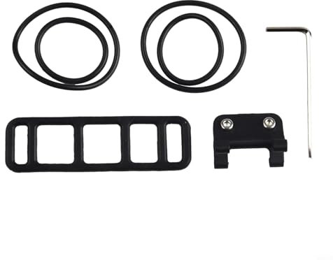 FACULX Number Plate Holder Fixed Parts,Bike Triathlon Race Number Plate Mount Bicycle Seatpost Holder, With Rubber Band,Race Number Plate Bracket Fixed Clip(B)
