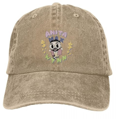 TUQIAAM Baseballmützen für Männer und Frauen Anita Max Wynn Unisex-Baseballkappe, gewaschener Baumwollhut, Vintage, lässig, Outdoor-Sport Outdoor Freizeit Hut Geschenk