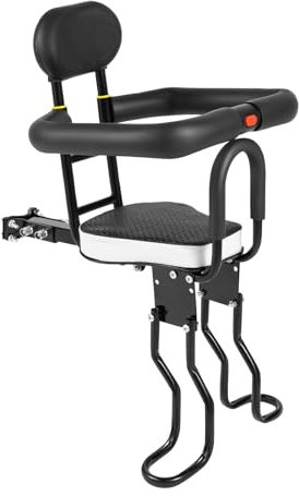 Wulimasun Kindersitz Fahrrad Vorne,Fahrrad Sicherheits Kindersitz Vorne Montiert Mountain Bike Baby Sitz Last 40kg,Für Klappräder, Rennräder Und Elektrofahrräder,6 Monaten Bis 3 Jahren